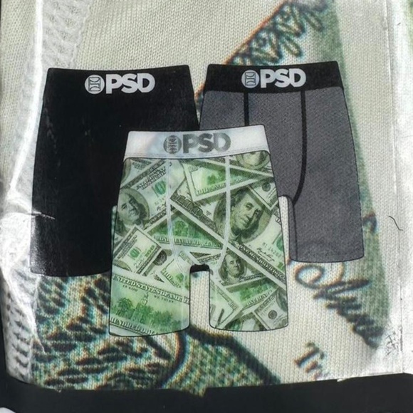 PSD 3 Pack Core Standard Money Mayham Boxer Brief Underwear Size Medium NEW - Picture 2 of 4